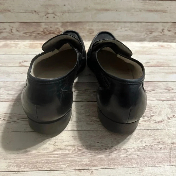 Florsheim Imperial Mens Size 11 C Black Soft Leather Loafer Shoes Vintage - Picture 2 of 11